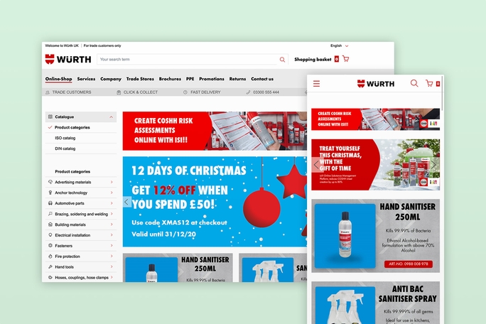 Screenshot: frictionless experience