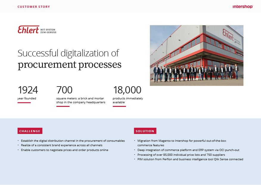 customer story - Ehlert: successful digitalization of procurement processes